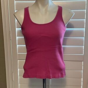 Recollections Fuchsia Ribbed Tank Top